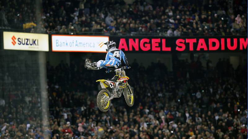 1986 track for Anaheim 'throwback night'.