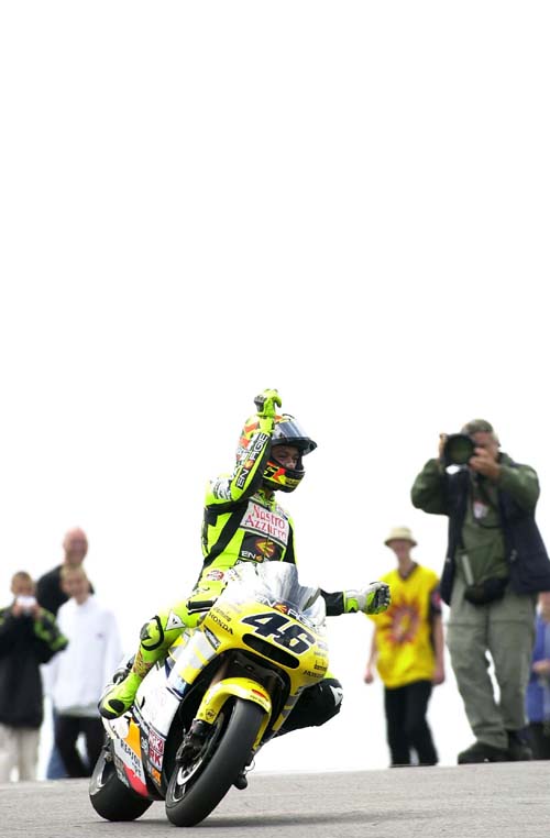 Checa: I still have the tyre marks on my leathers...