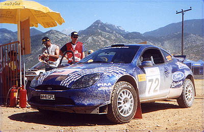 Mitsubishi drivers await Sanremo Rally challenge.