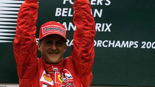 Belgium GP 2001 - Schu takes a record 52nd win...