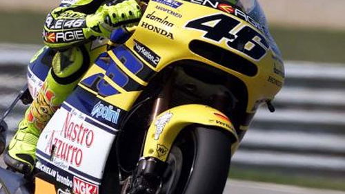 Crestfallen Checa robbed by Rossi in Rio.