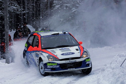 Makinen out, Solberg a strong sixth.