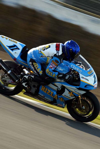 Front row double for Rizla Suzuki.