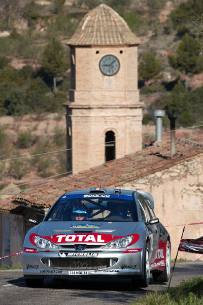 MG ZR on Spanish rally stage.