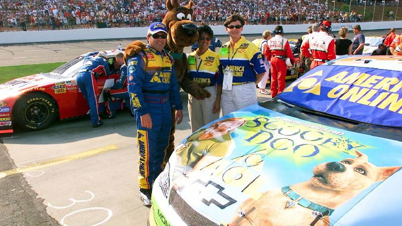 Green to pilot special <I>Scooby-Doo</I> car.