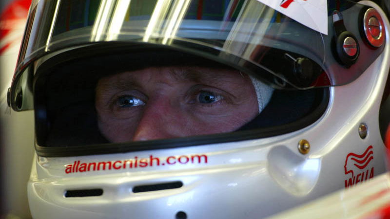 McNish tests IRL car at Fontana.