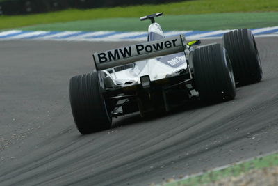 Muller rewarded with Williams FW24 test drive.