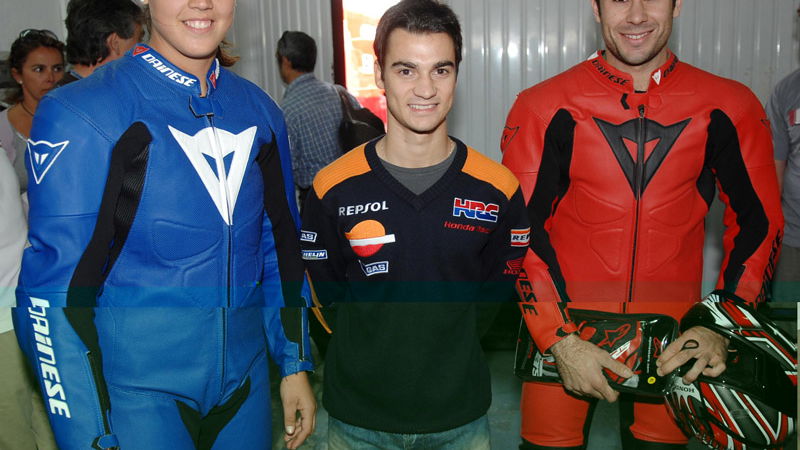 Female trial ace rides Repsol Honda.