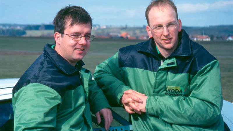 Kahle signs for Skoda in 2003.