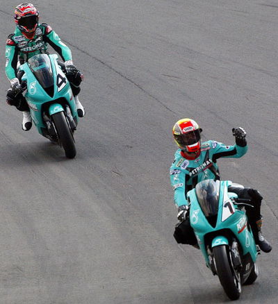 Foggy Petronas breaks cover at Donington.