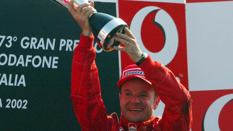 Italian GP 2002 - Rubens does the 2002 hatrick.