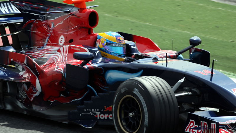 STR3 hits the track - and the wall.