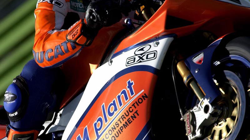 Walker and Toseland test new Ducati.