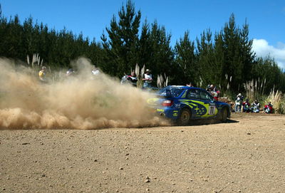 Rally stars take their gumboots to Taihape.