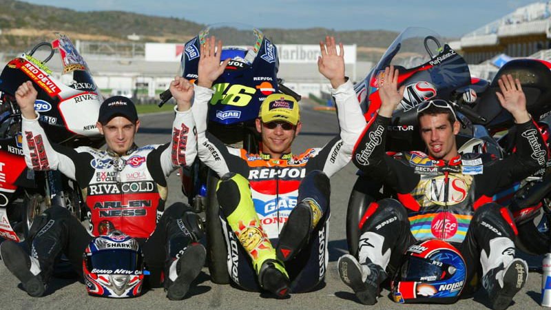 Full 2003 MotoGP entry list.