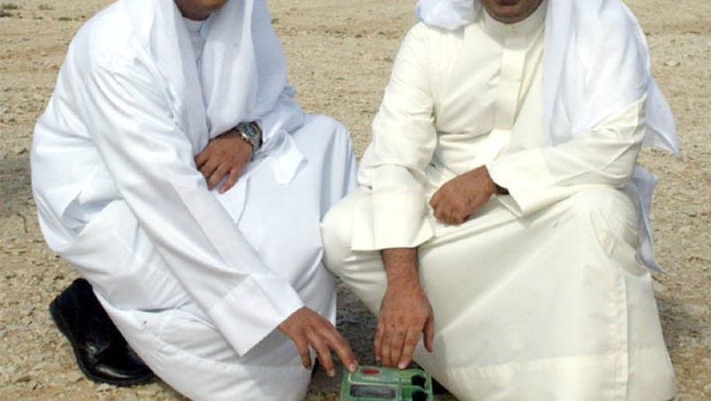 Hard rock excavation begins at Bahrain F1 track.