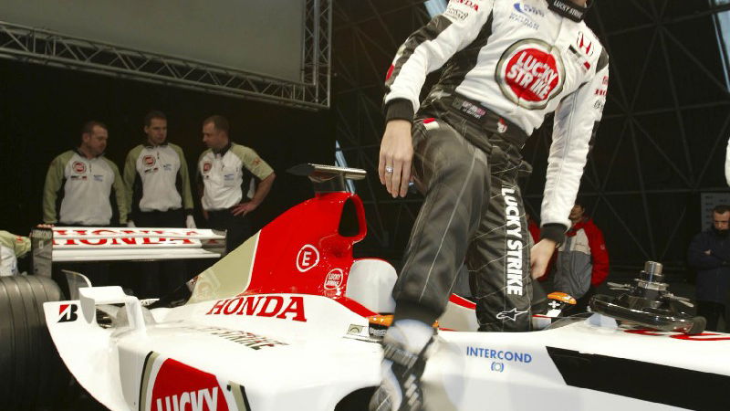 BAR Honda launch 2003 challenger in Barcelona.