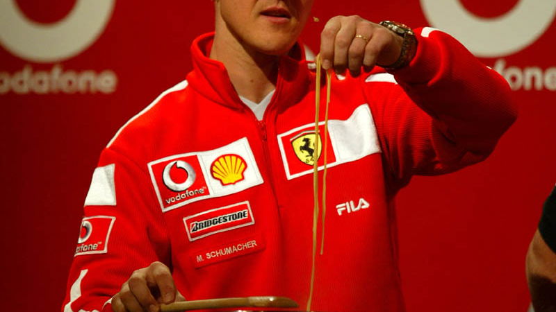 Schumacher and Barrichello in the kitchen!