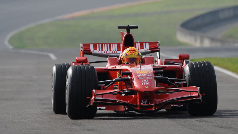 Rossi gathers speed on F1 return.