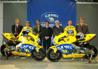 Pramac Pons launch Camel colours.