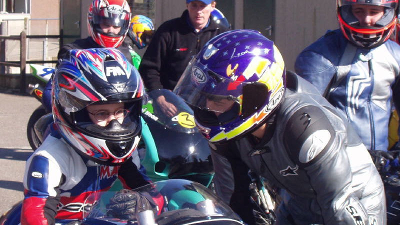 Haslam helps ACU juniors at Cadwell.
