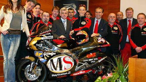 MS Aprilia launched in San Marino.