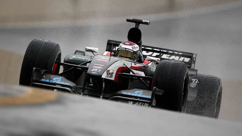 Kovalainen in at Vallelunga for Minardi.