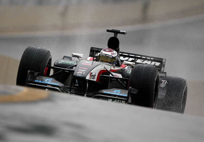 Kovalainen in at Vallelunga for Minardi.