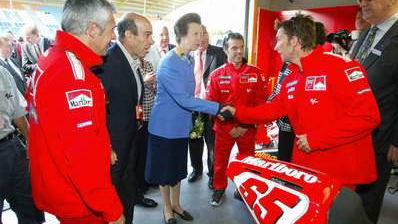 Princess Anne opens proceedings at Assen.