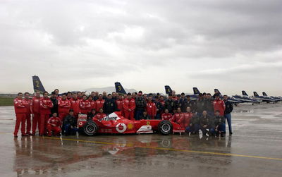 Eurofighter versus Schumi's F2003-GA: result 2-1.