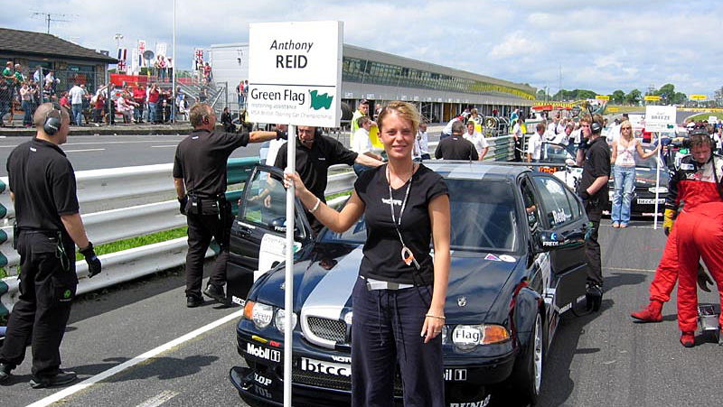 MG XPower girl on grid.