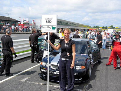 MG XPower girl on grid.