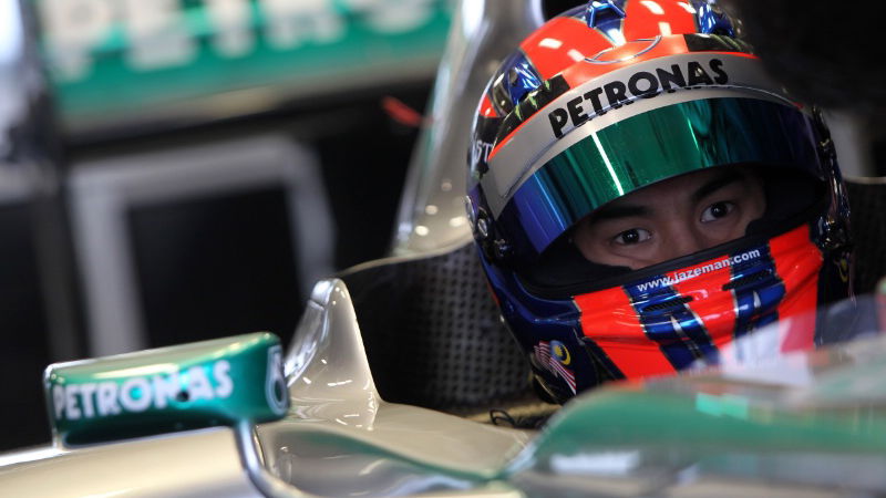 Jaafar reaffirms F1 dream with Mercedes test