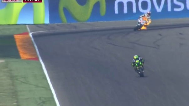 Ouch! Hector Barbecued on fiery Ducati debut