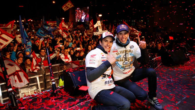 Home town celebration for Marquez brothers