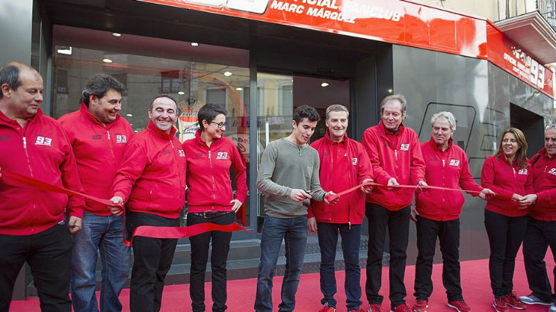 Marc Marquez opens new fan club HQ
