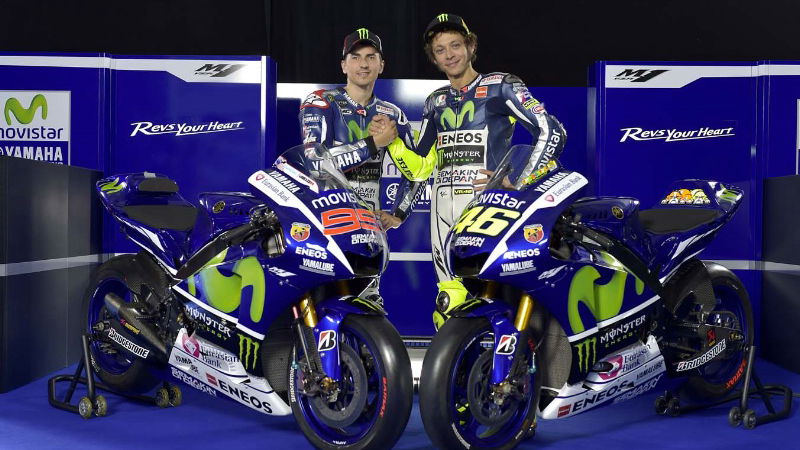 FIRST LOOK: Rossi and Lorenzo's 2015 Yamaha