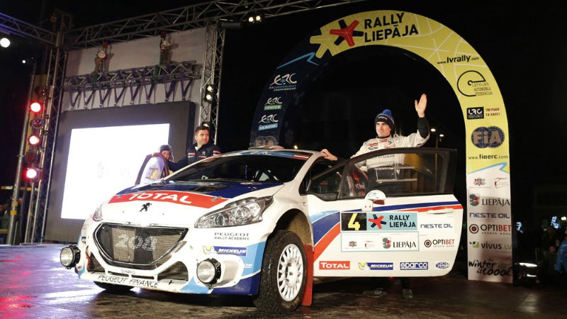 ERC: Breen storms through snow for Latvia win
