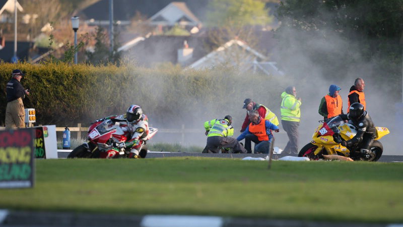 NW200: Female spectator and rider critically injured