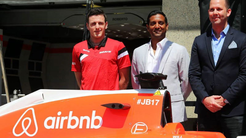 Manor reveals sponsor deal with Airbnb