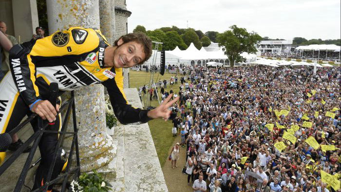 Rossi signs off 'incredible weekend' with Goodwood visit