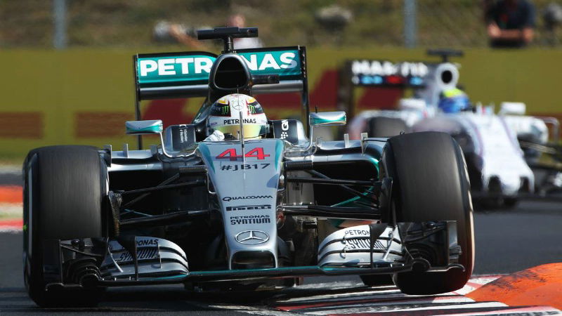 Hamilton opens up top as Perez flips
