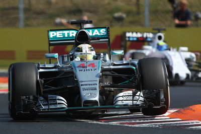 Hamilton opens up top as Perez flips