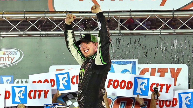 Busch takes Xfinity win as Buescher dries at Bristol