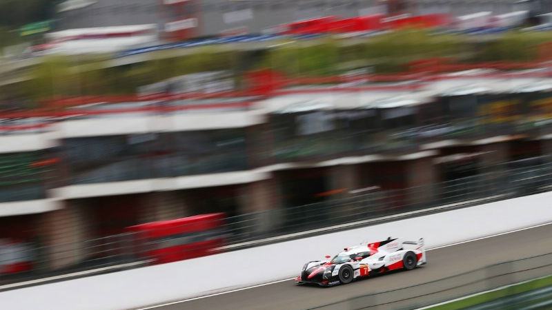 WEC Spa Friday Toyota TS050 Hybrid