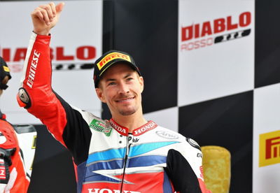 Nicky Hayden 2016 WSBK podium, Germany