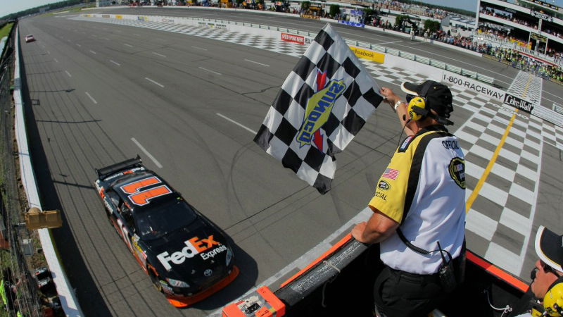 Hamlin claims emotional win at Pocono