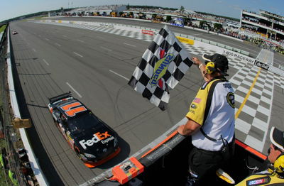 Hamlin claims emotional win at Pocono