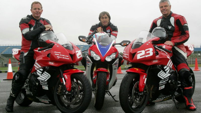 F1 legends Brundle, Warwick try Ron Haslam Race School
