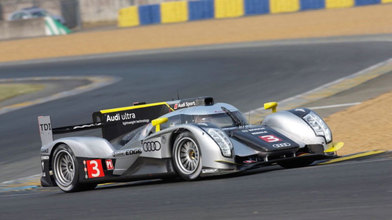 Audi pace Le Mans 24 test day